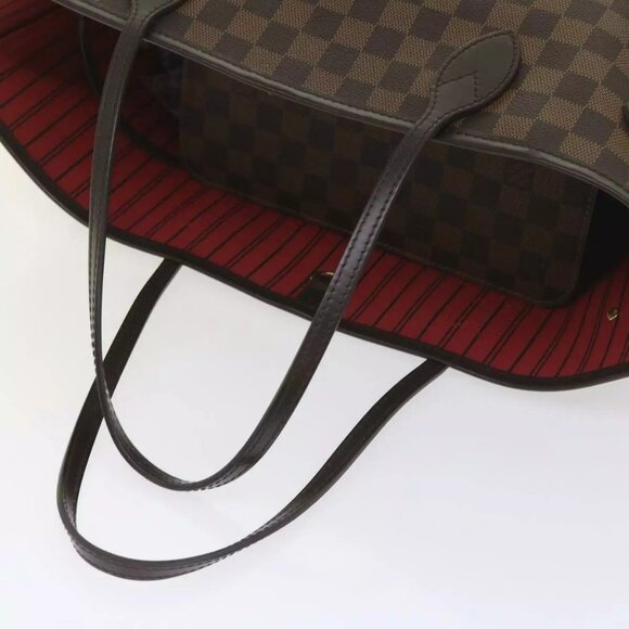 LOUIS VUITTON Damier Ebene Neverfull MM Tote Bag LV Auth - Picture 8 of 16
